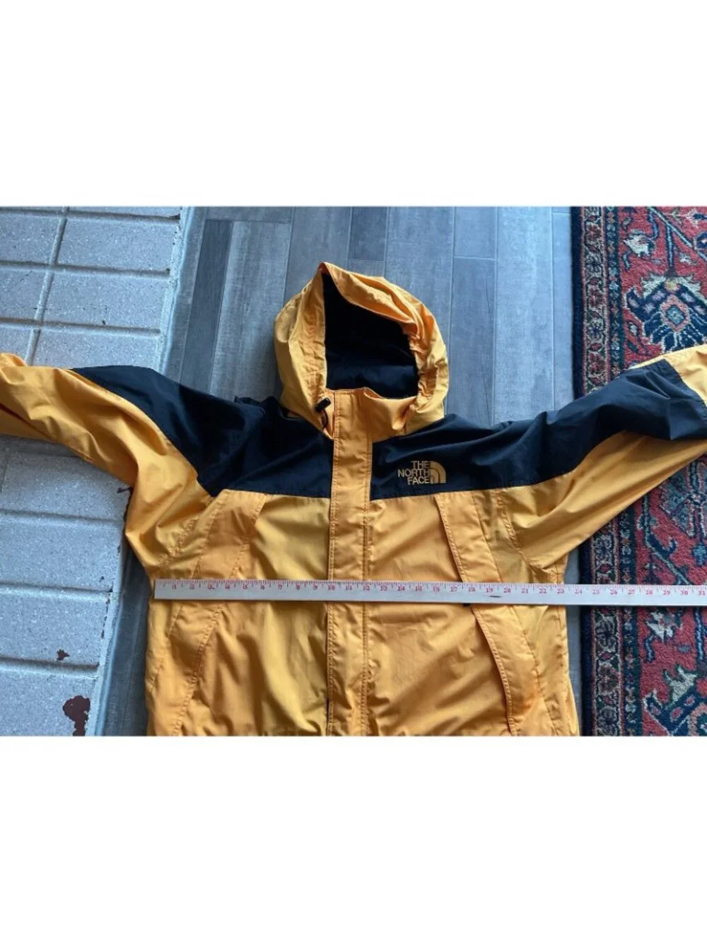 The North Face Vintage Hydrenaline Mens L Yellow Black Jacket Outdoors Gorp Core